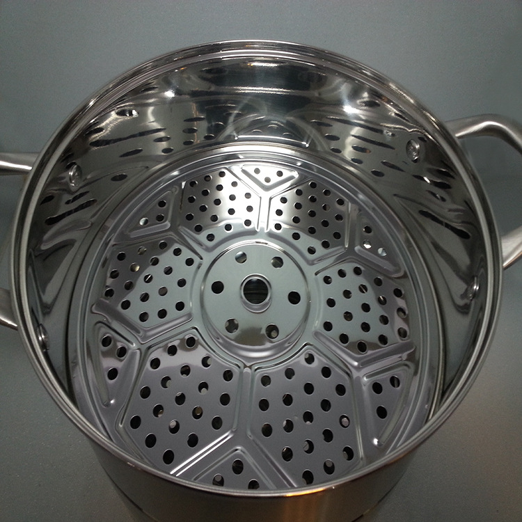 The manufacturer's stainless steel double-layer steamer with a double bottom is a high-end multi-functional gift steamer for household use detail image 9