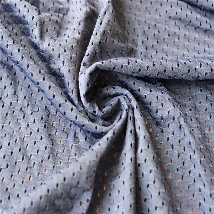 大网眼弹力提花经编布适用于运动服装饰沙发布