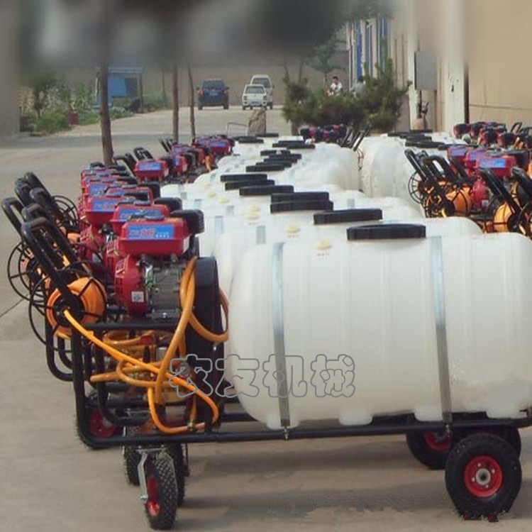 果树手推式汽油喷雾器 高压打药机 手推式汽油打药车