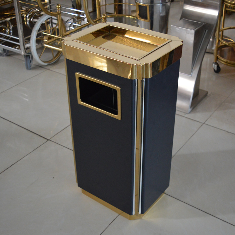 室内钢制垃圾桶 澳柯林 厂家直销品质保证 酒店大厅电梯间垃圾桶