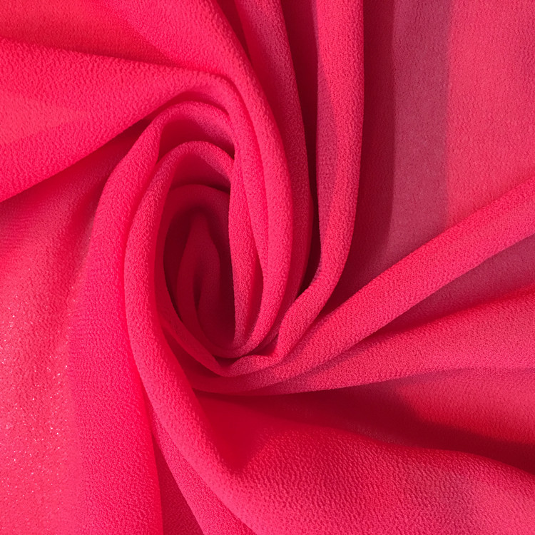 Shelf 75D Pearl Chiffon Women's wear Chiffon Fabric Children fashion Chiffon Beads cloth