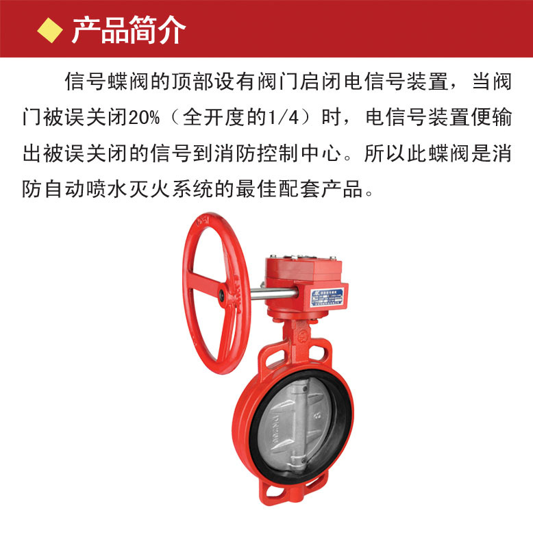 对夹信号蝶阀简介