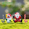 Micro -landscape Creative Green Plant Santa Classes Caps Snow Cartoon Cartoon Cute Christmas Series Christmas Decoration