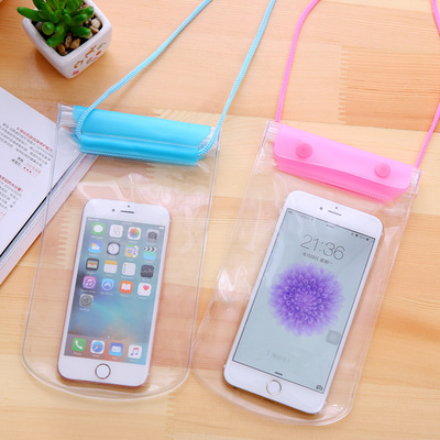 double-deck thickening obstacle mobile phone Waterproof bag transparent Waterproof mobile phone Large Take-out food mobile phone Waterproof bag