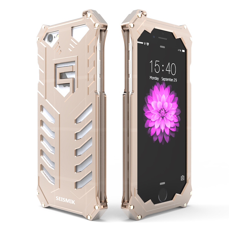 SEISMIK S-ONE Armor Man Shockproof Aluminum Shell Metal Case Cover for Apple iPhone 6S Plus/6 Plus & iPhone 6S/6
