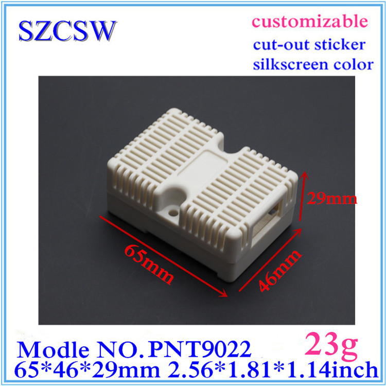 供应 标准导轨式接线盒 温湿控制器一外壳 PLC工控盒 65X46X29