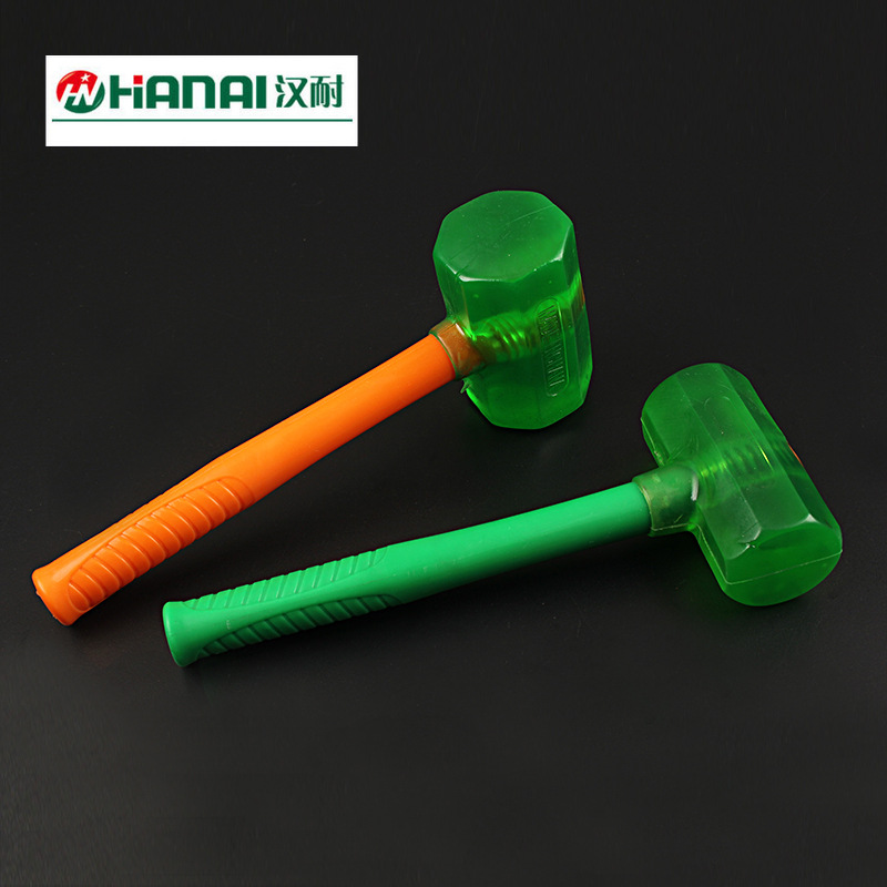 PVC柄八角透明橡胶锤 地板瓷砖橡胶锤