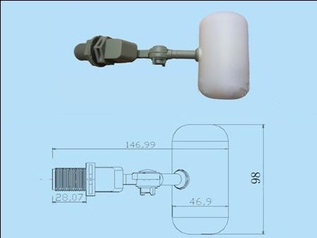 4-point diameter small float valve can be installed in the water tank to automatically control the water level/Special price!