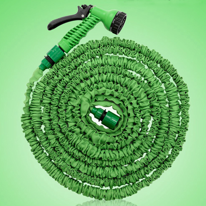 厂家直销3倍伸缩水管软管家用高压洗车水枪喷头花园园林浇花套装