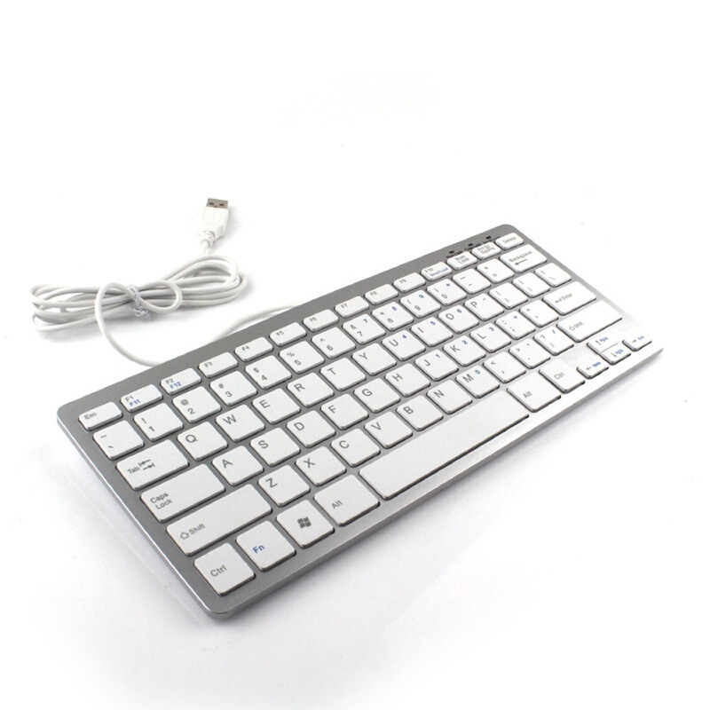 Factory Hot Selling usb Wired Ultra Thin Chocolate Keyboard Mini Wired Desktop Laptop External Keyboard