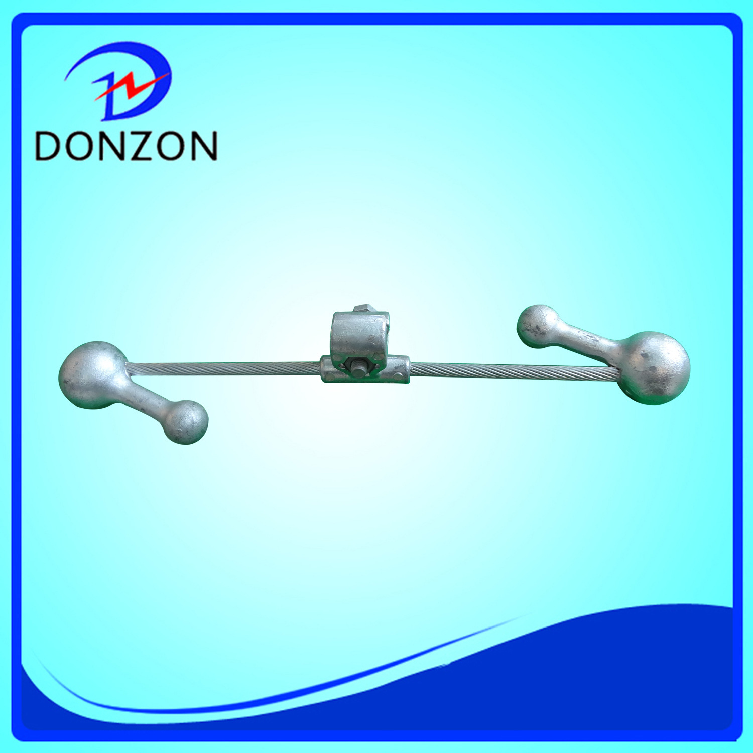 东众生产预绞式 防震锤 FFH-2428海马型 护线条 悬垂线夹