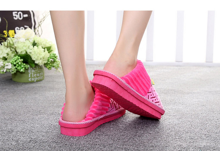 Pantoufles enfants en suède pour hiver - semelle coton - Ref 1004947 Image 48