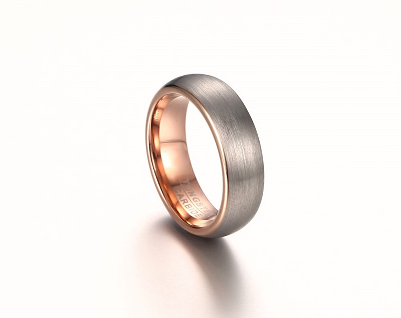 Simple Style Letter Tungsten Steel Rings Plating Stainless Steel Rings