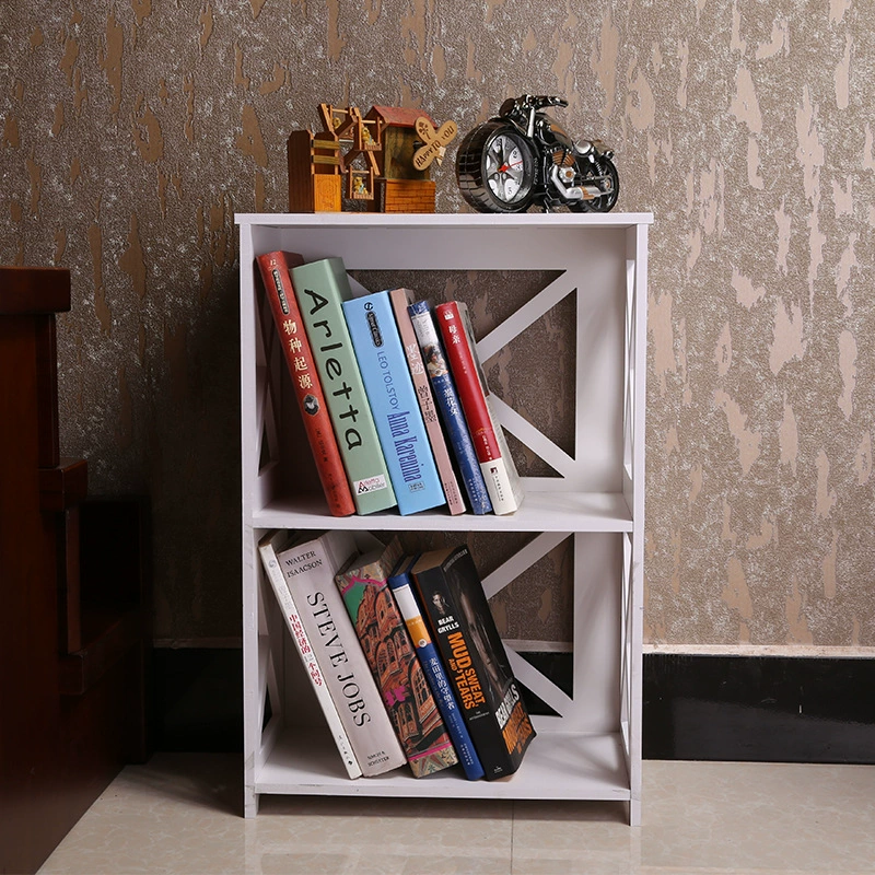 Фабрика прямой книжная полка Творческий пол простой книжный шкаф дерево пластик Творческий резной полый книжный шкаф