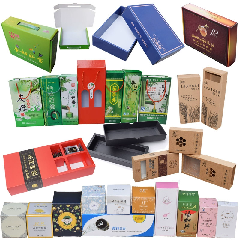Индивидуальная креативная упаковочная коробка, цветная коробка с принтом на заказ, пищевая косметика, игрушки, одежда для лекарств, гофрированная верхняя и нижняя крышка