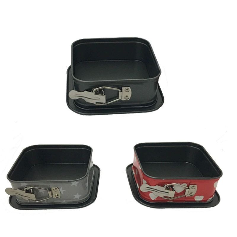 Прессформа прессформы торта пряжки дна живого квадрата металла высокой температуры инструмента выпечки съемная