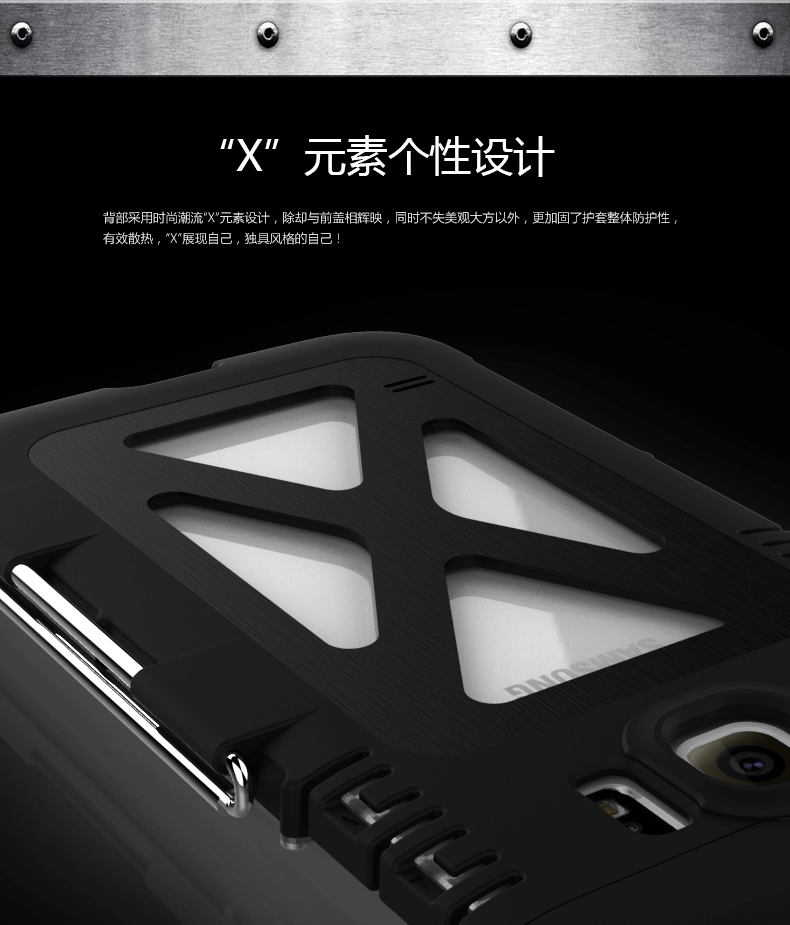 Armor King Iron Man Luxury Shockproof Stainless Steel Aluminum Metal Flip Case Cover for Samsung Galaxy S7 G9300