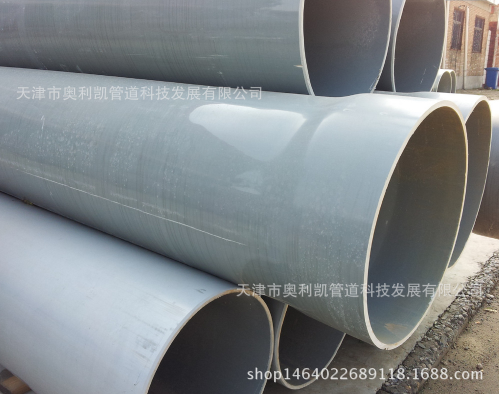 抗压PVC管 PVC打井排水管 灰色塑料管道 厂家