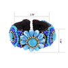 Woven crystal handmade, bracelet, European style, Thailand, flowered, wholesale