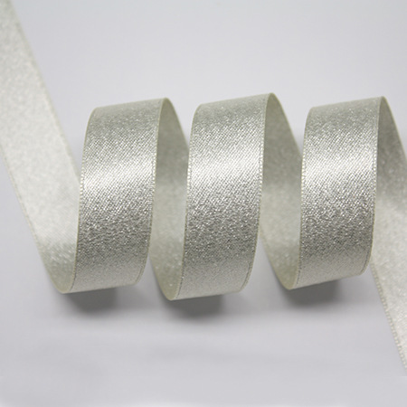Yao Ming cinta al por mayor Satén de plata cinta de la trama hecha a mano accesorios DIY accesorios serie Blanca 3mm000-835