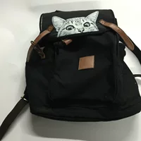 Холщовый рюкзак Мужская и женская однотонная подушка для колледжа Подушка для отдыха с животными через плечо Японская нейлоновая сумка через плечо Взрывной музей