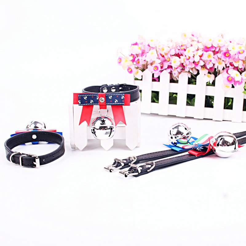 Cute Puppy Kitten Bow Tie Blue