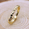 Golden ring, accessory, Korean style, wholesale