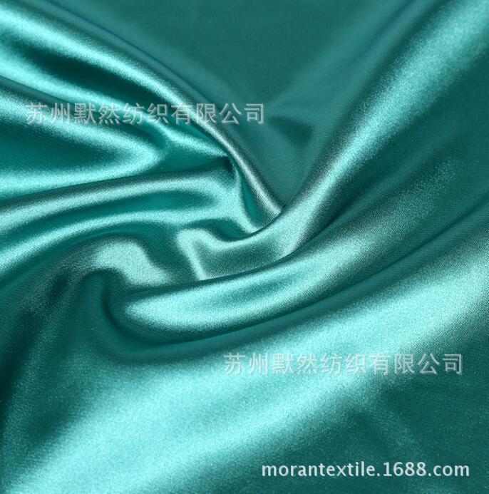 75D*150D+40D有光弹力色丁 棒球服春夏外套面料 有光弹力贡缎印花