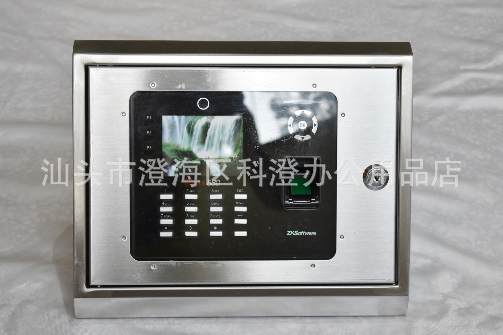 考勤机斜面不锈钢保护盒  适用于中控智慧iclock660 M880