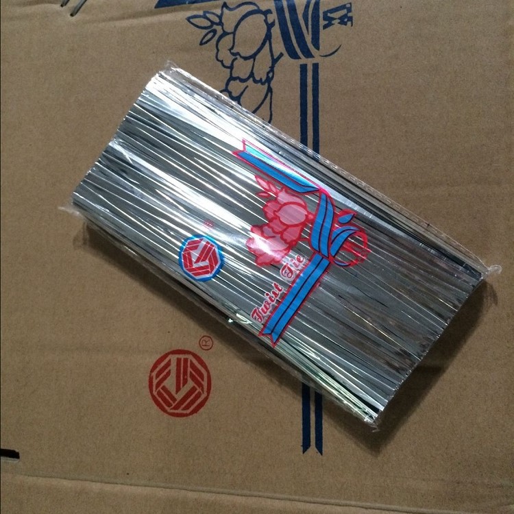 12CM银色扎带 PET食品扎线 玩具扎线 工艺品扎丝 迷你带