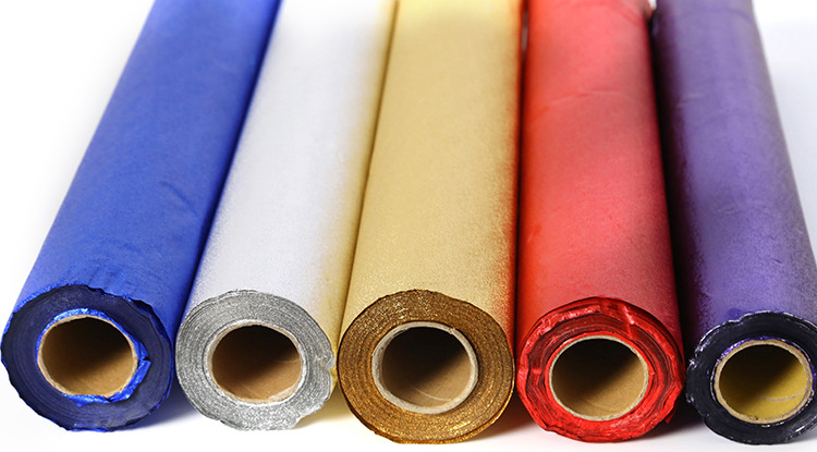 瑞趣家居 锡箔纸鲜花束包装纸 包花酒店装修防水材料 45cm*30m详情图3