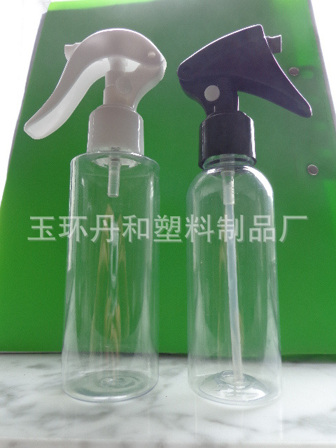 厂家批发供100ml  150ml PET圆肩瓶肩小老鼠喷枪瓶浇花瓶塑料瓶
