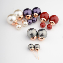 韓版明星同款 時尚珍珠耳釘 甜美氣質女生耳飾外貿飾品批發 87056