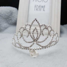 欧美水钻饰品 新娘结婚头饰厂家批发晚会冠军演出发箍式大皇冠