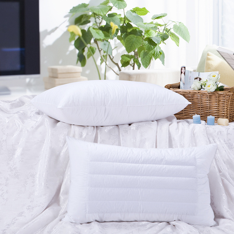 家紡枕芯荞麥兩用枕頭酒店賓館枕芯學生單人宿舍纖維枕壹件代發