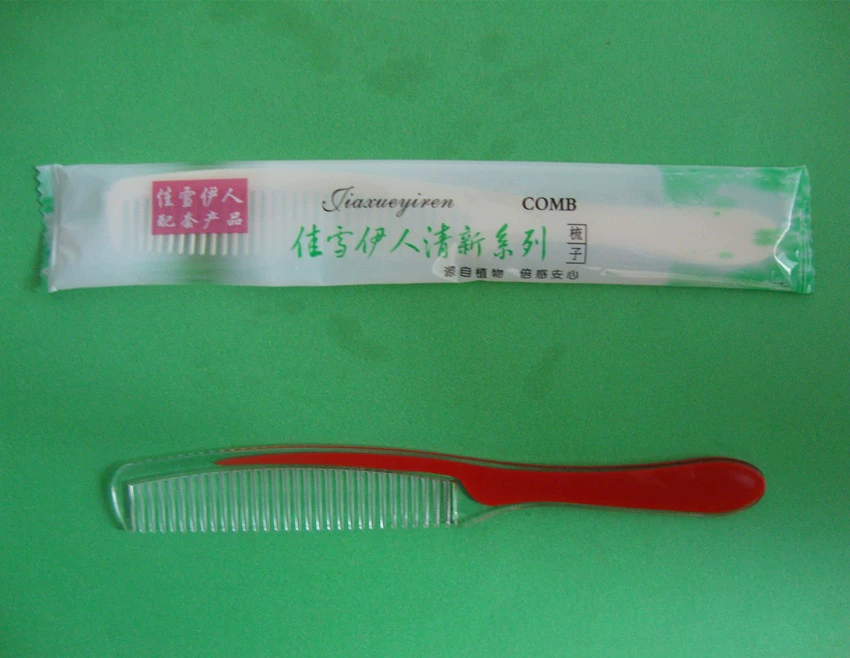 Одноразовые принадлежности в номере отеля, длинная расческа, портативная дорожная Складная расческа, туалетные принадлежности
