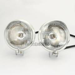 Motorcycle modification accessories Harley cruise Prince car modification universal retro type installation auxiliary small fog light spotlight