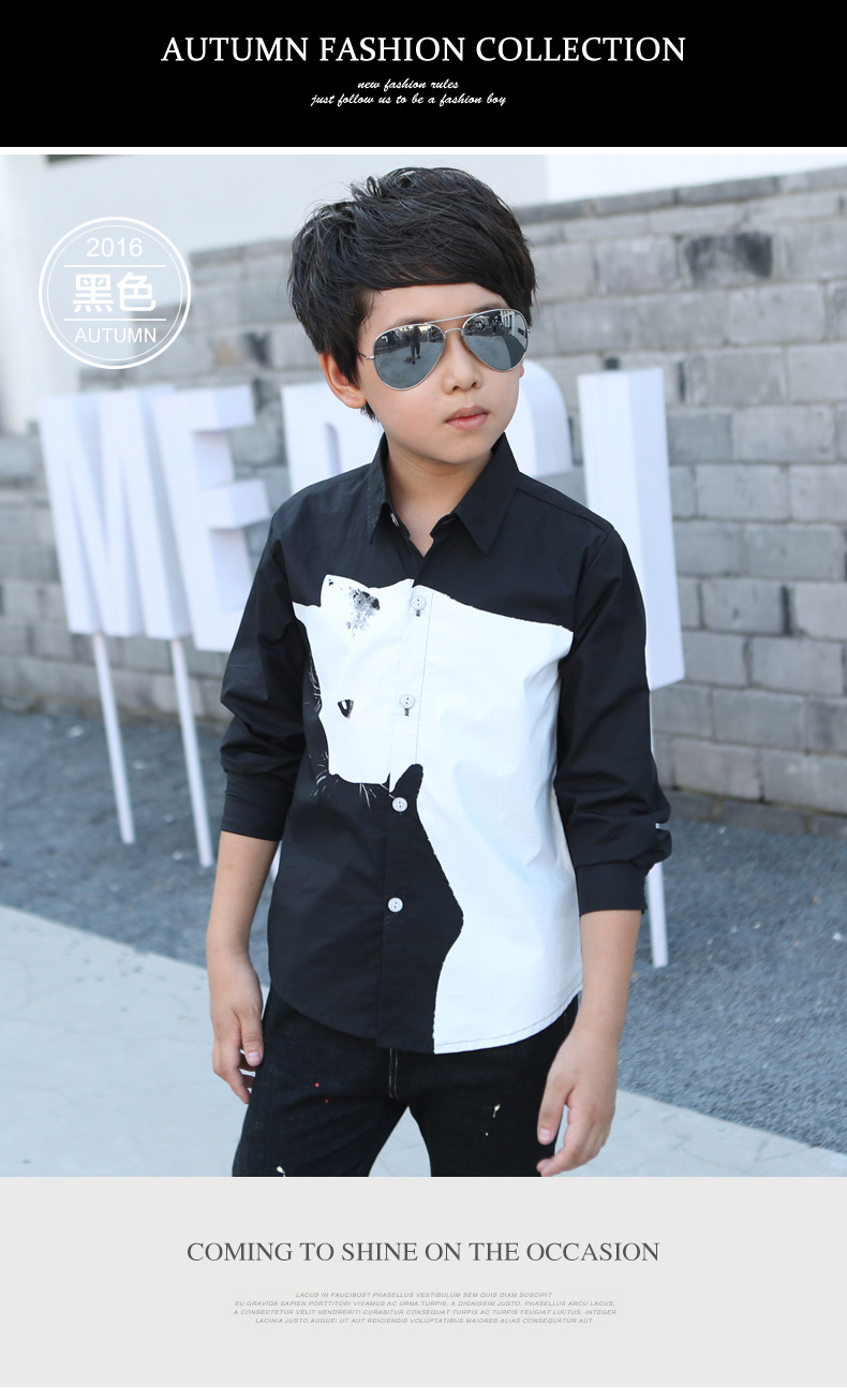 Chemise garcon à manche longue - Ref 2077333 Image 21