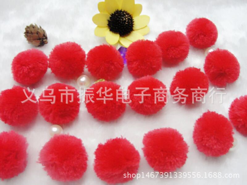 4公分混色开司米大红-2