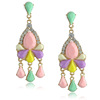 Crystal, earrings, resin, accessory, European style, wholesale