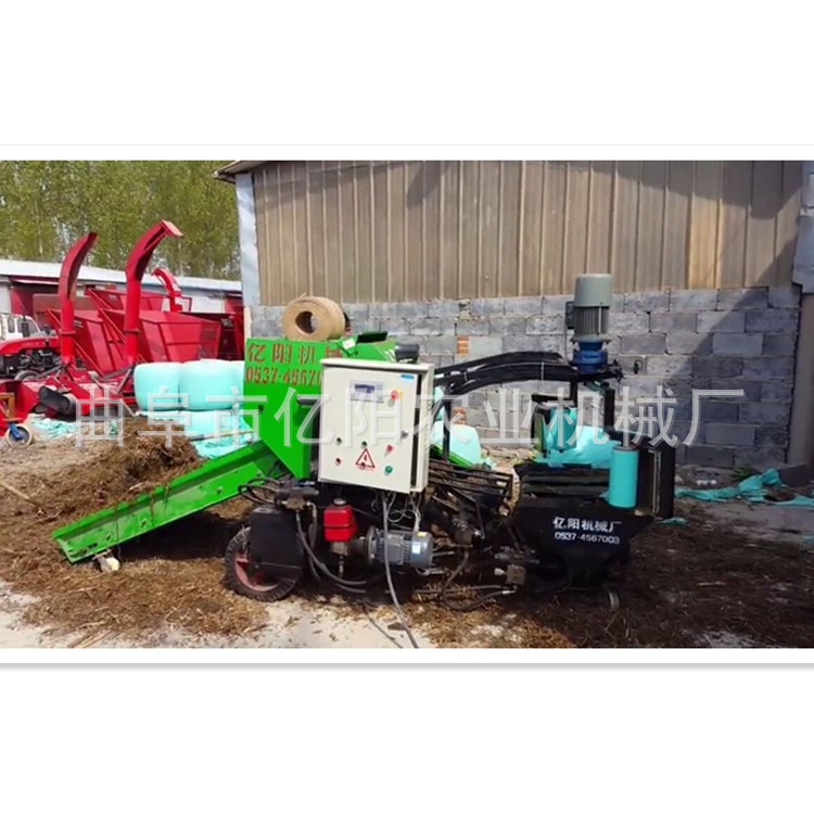 大型青贮打捆包膜机  巴彦秸秆青储打包机型号齐全