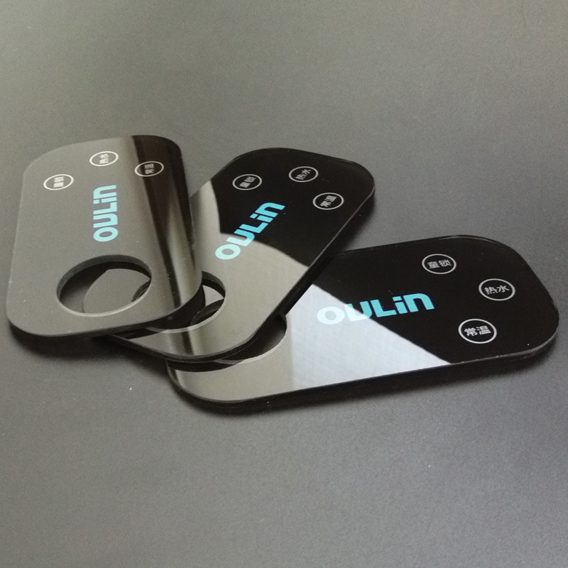 厂家 定 做 3mm钢化玻璃面板 小厨宝玻璃控制面板