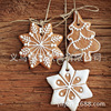 Ceramics for elderly, Christmas decorations, pendant, with snowflakes, Birthday gift, wholesale