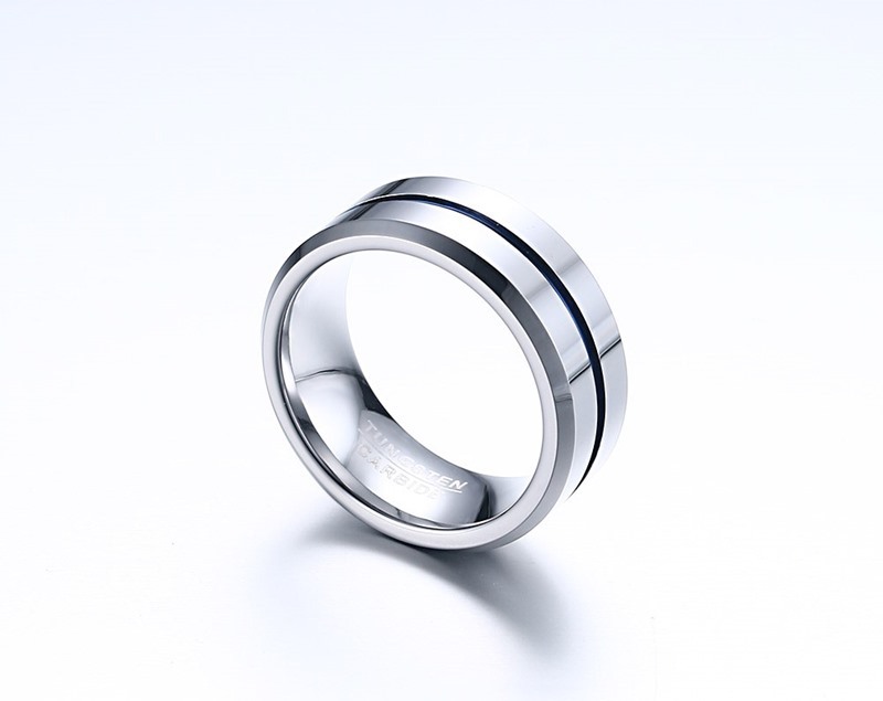 Fashion Letter Tungsten Steel Rings Plating Stainless Steel Rings