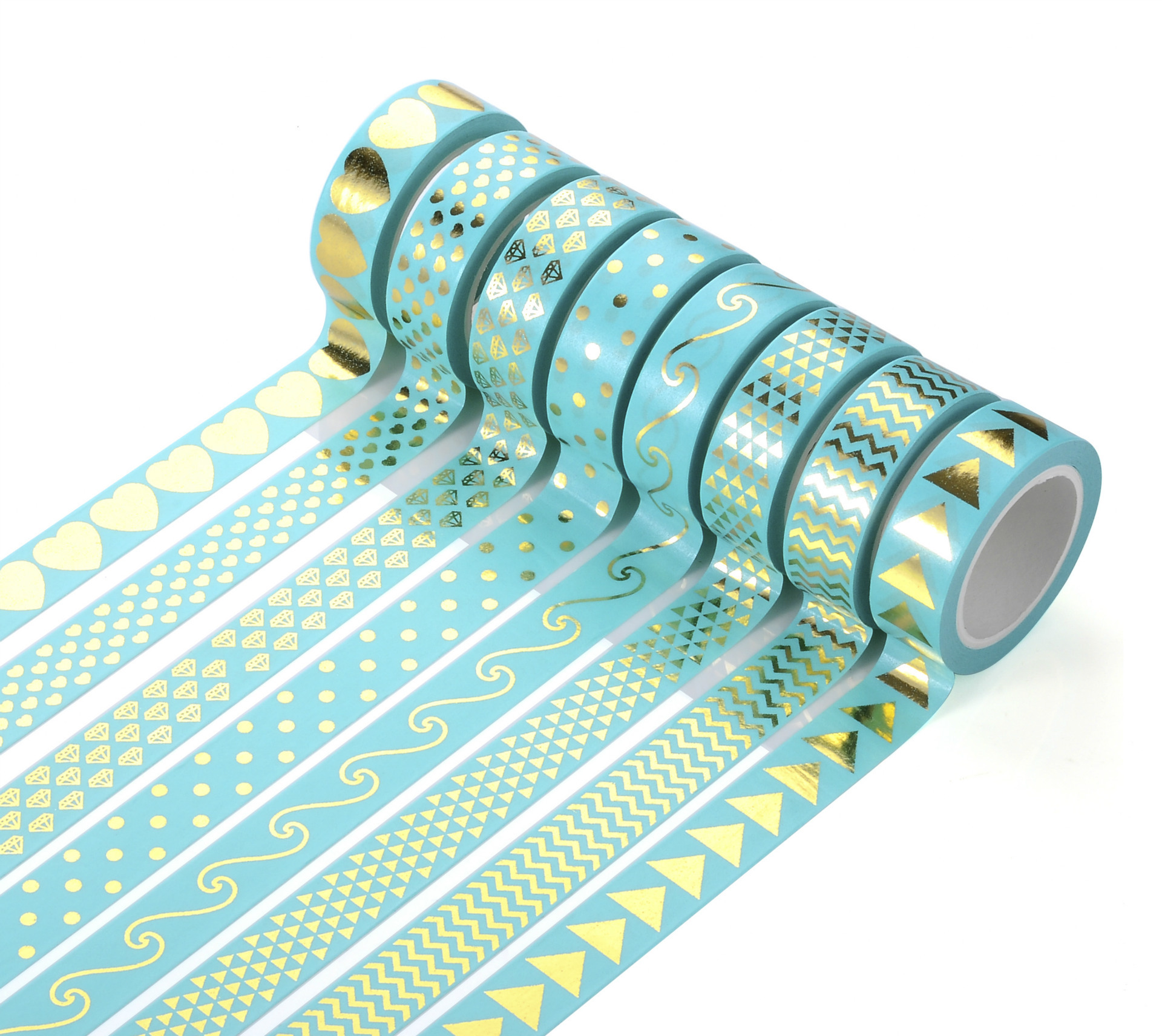 烫金和纸胶带DIY手撕整卷手账装饰贴批发