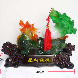 貔貅拉白菜百财招财树脂工艺礼品家居装饰庆典赠品摆件创意