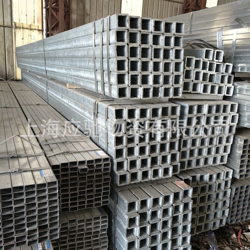 厂家直销q235b热镀锌白铁方钢管通矩形管40 60 50 100价格优惠 阿里巴巴