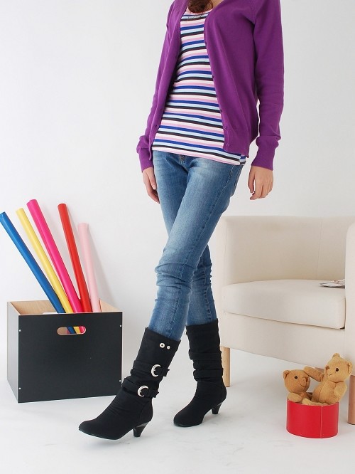 Bottes femme 15BL en PU artificiel - Ref 3354716 Image 25