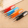 Yarn scissors Cross stitch Tailor scissors With cover Fishing line springback colour Plastic handle Type U Spring Yarn scissors