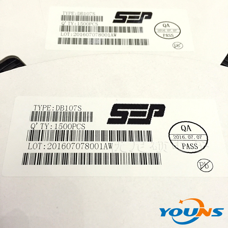 SEP分销商 整流桥 桥堆 DB107 DB107S 1A 1000V 封装:SOP-4